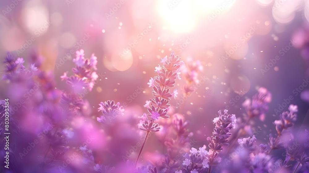 banner close-up purple flowers lavender, illuminated by the sun, blossom, concept summer banner close-up purple flowers lavender, illuminated by the sun, blossom, concept summer