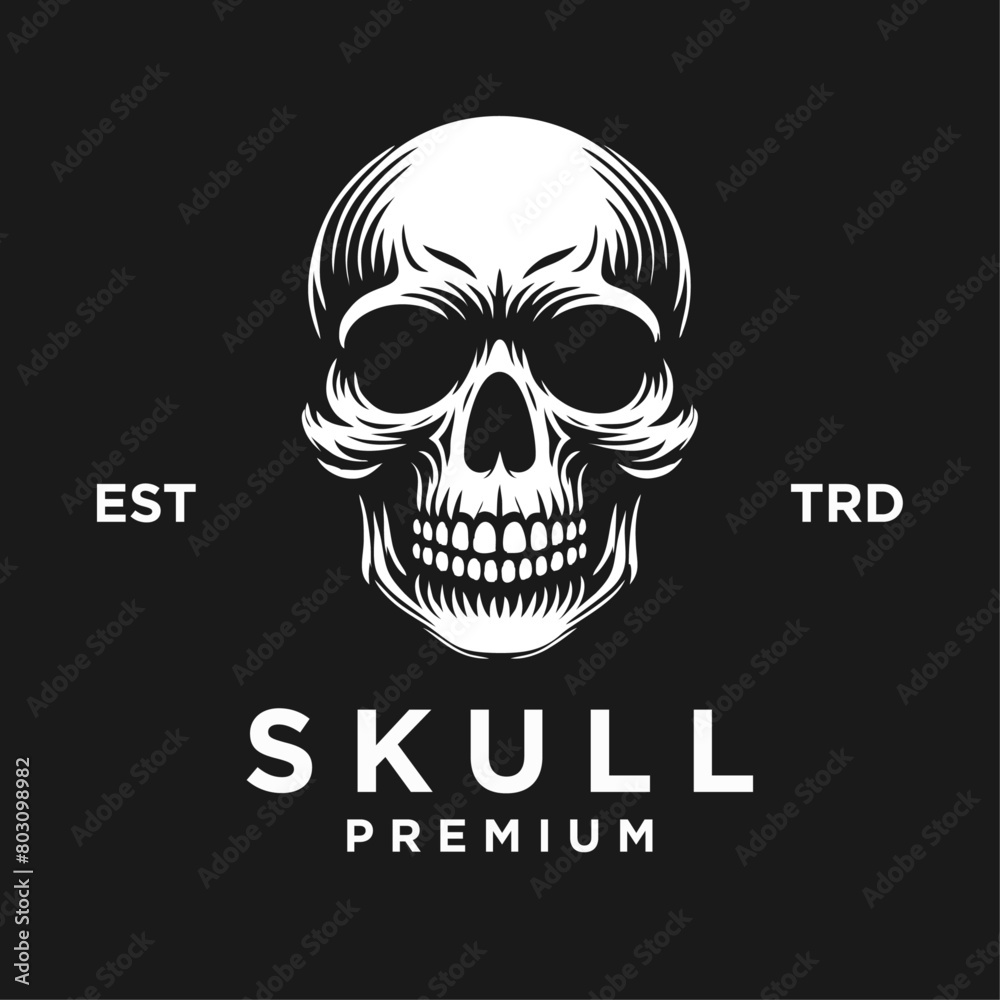 skull icon logo template illustration design skull icon logo template illustration design