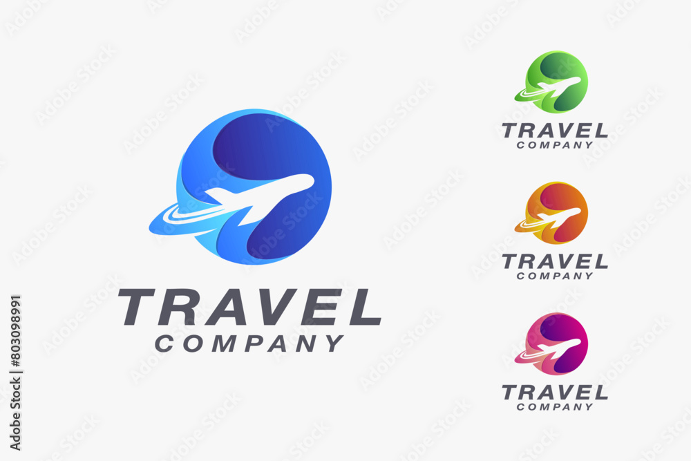 Modern Travel Plane logo icon vector template on white background Modern Travel Plane logo icon vector template on white background