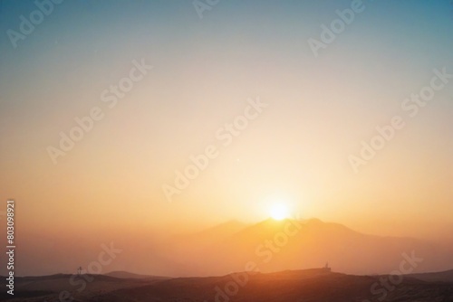 sunrise over the mountains