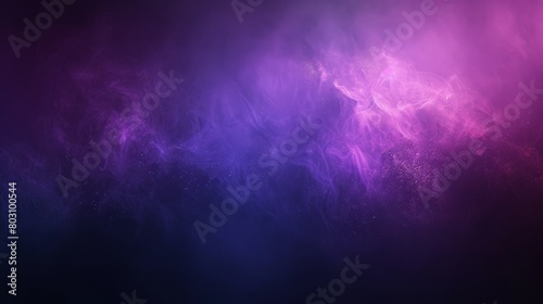 Black background with purple gradient, gradient color, blurred edge, grainy texture, blurry effect, soft lighting, abstract art style, high resolution. The entire screen is filled with purple and blue