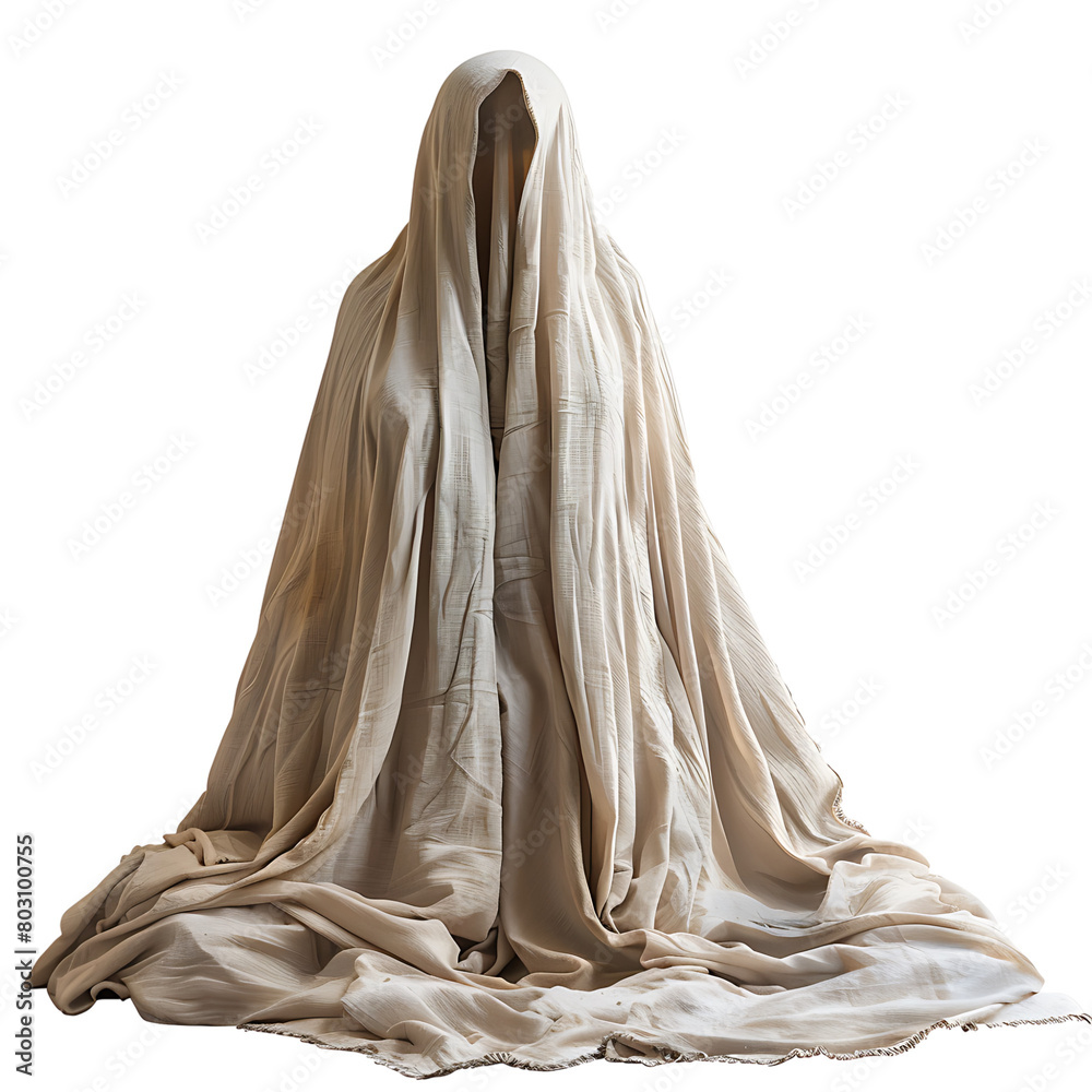 Blanket ghost on isolated transparent background Blanket ghost on isolated transparent background