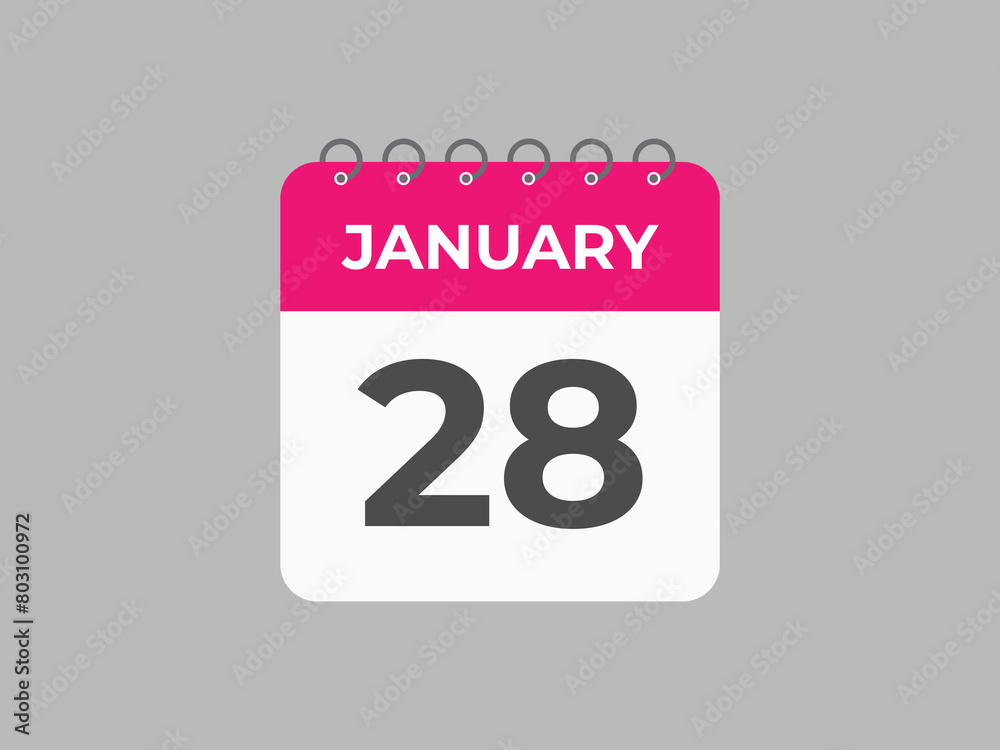 january 28 calendar reminder. 28 january daily calendar icon template. Calendar 28 january icon Design template. Vector illustration
january 28 calendar reminder. 28 january daily calendar icon template. Calendar 28 january icon Design template. Vector illustration