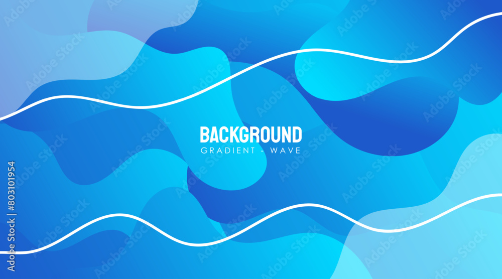 Vector Gradient Wave Abstract Background Vector Gradient Wave Abstract Background