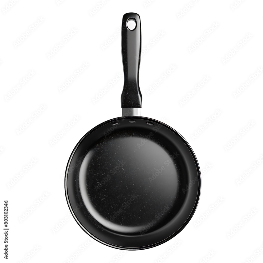 Frying pan on isolated transparent background Frying pan on isolated transparent background