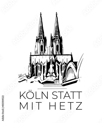 Köln Statt Mit Hetz Iconic Cathedral View photo
