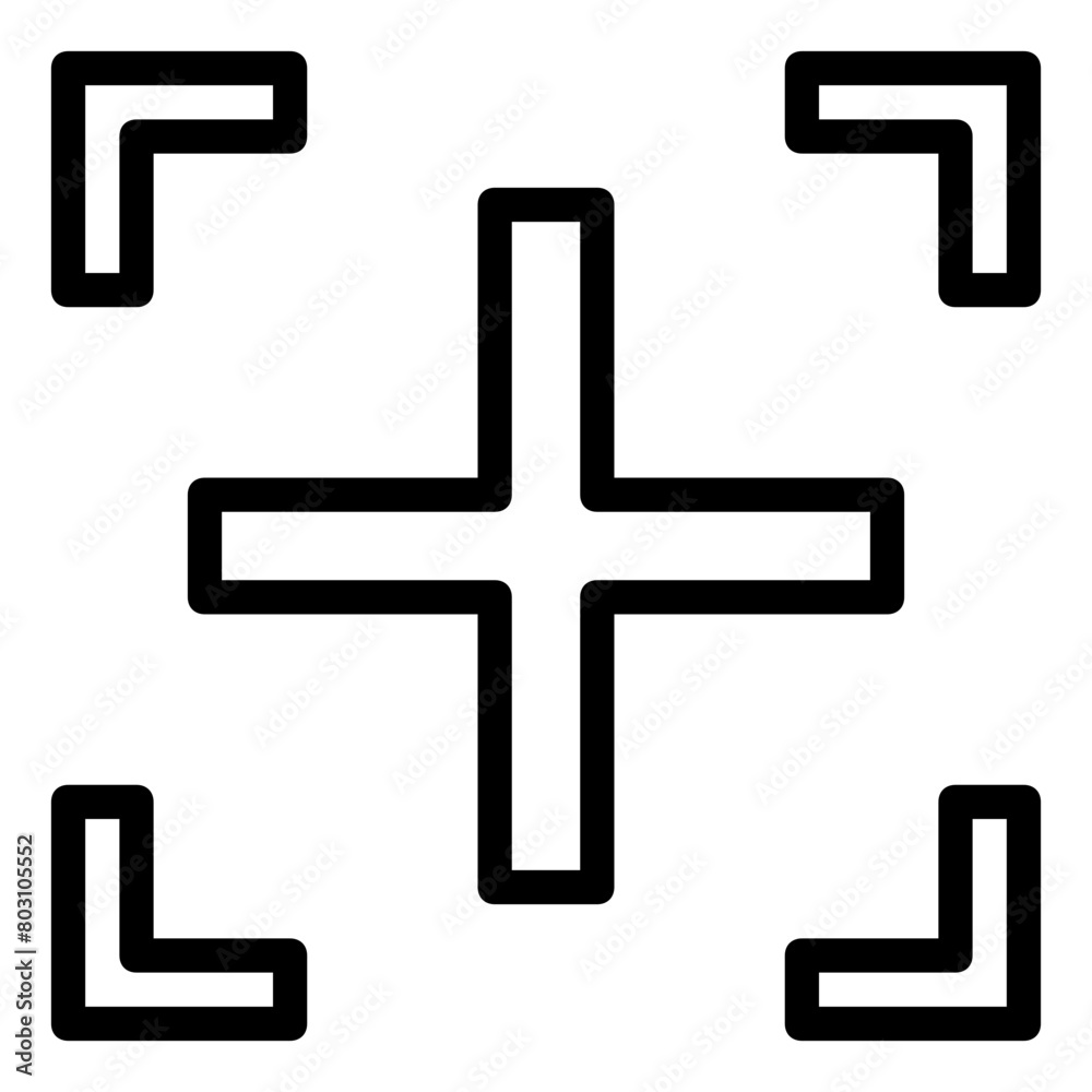 Obraz premium camera focus icon