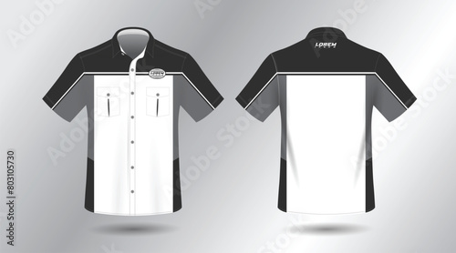 simple and elegant short sleeve work shirt