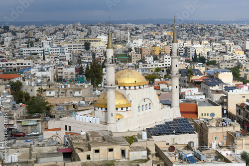 View of Madaba with King Hussain Mosque