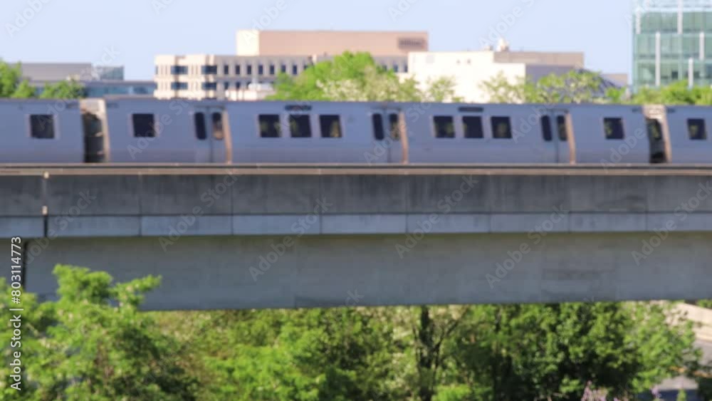 Tysons Corner Virginia USA A Washington Metro and the Tysons Corner skyline Tysons Corner Virginia USA A Washington Metro and the Tysons Corner skyline