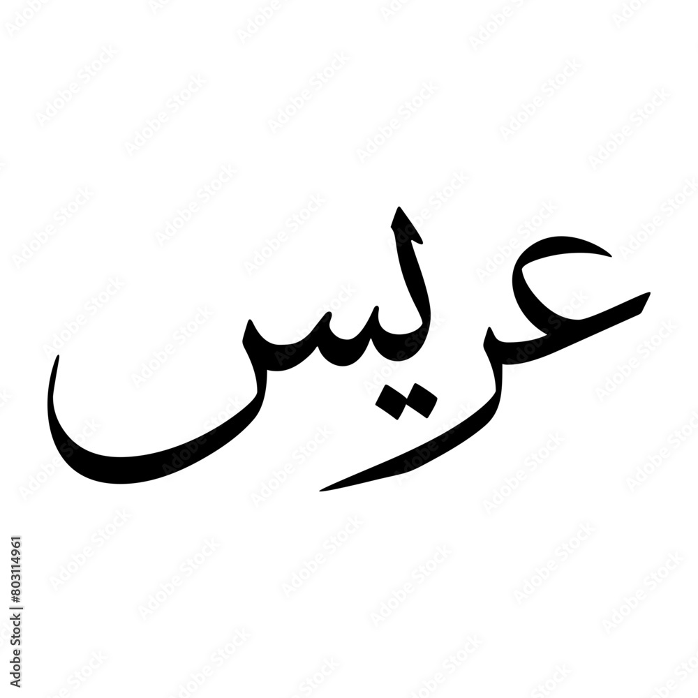 Arees Muslim Boy Name Sulus Font Arabic Calligraphy Arees Muslim Boy Name Sulus Font Arabic Calligraphy