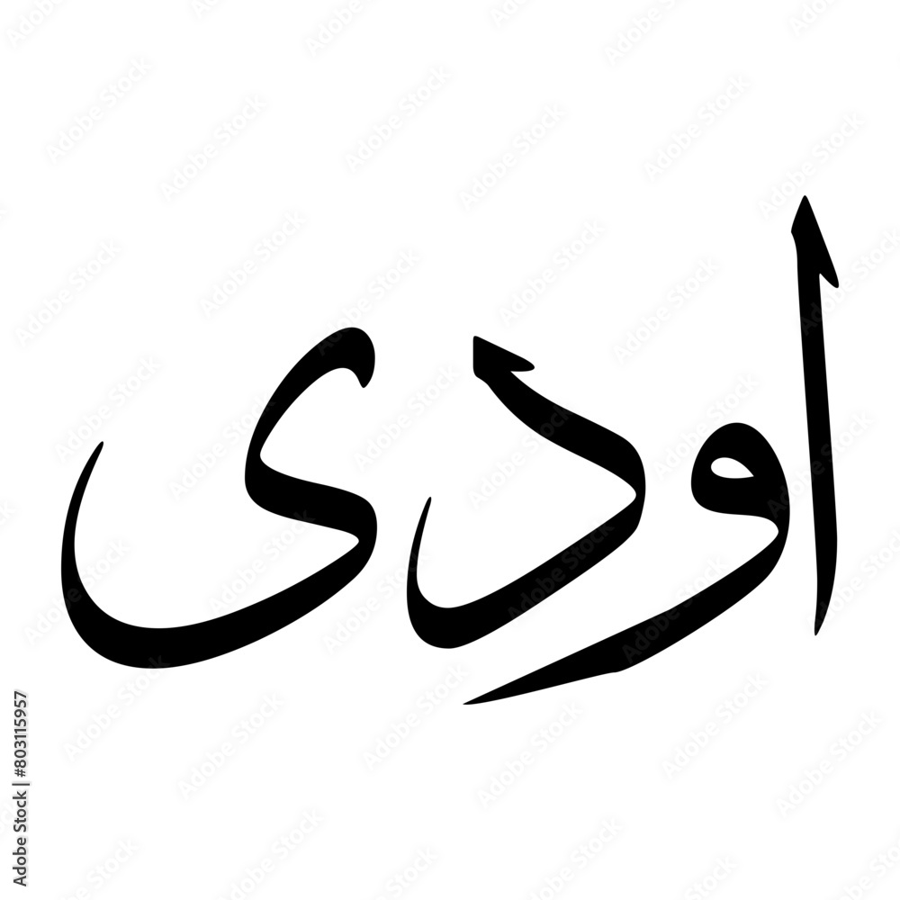 Awadi Muslim Boy Name Sulus Font Arabic Calligraphy Awadi Muslim Boy Name Sulus Font Arabic Calligraphy