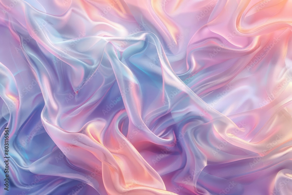 Topographic fluid glass light pastel colored digital background