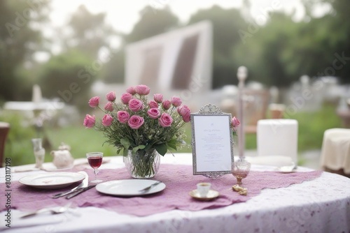 wedding table setting