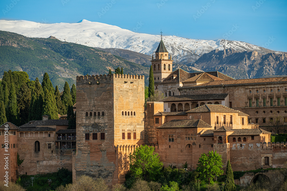 Fototapeta premium Alhambra under snow