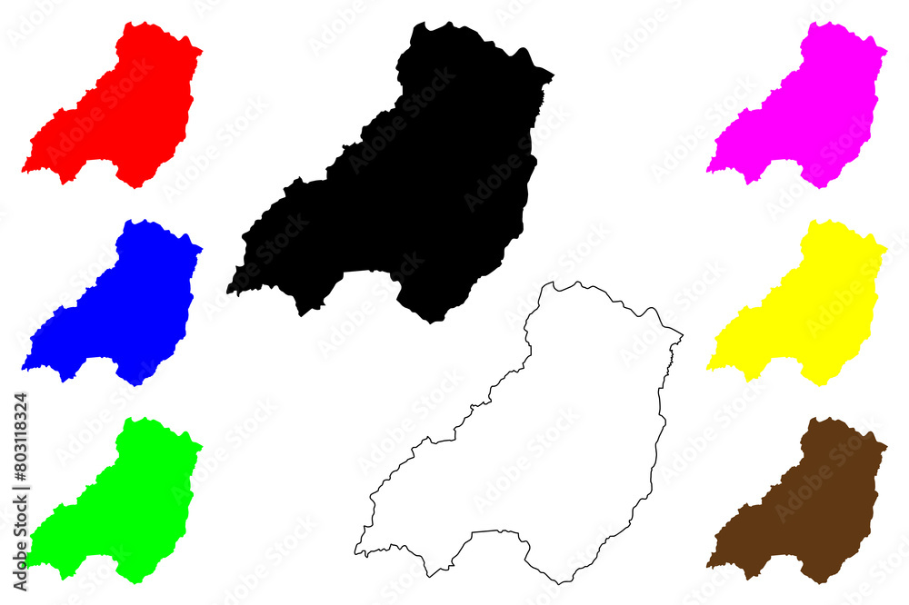 Parma province (Italy, Italian Republic, Emilia-Romagna region) map vector illustration, scribble sketch Province of Parma map Parma province (Italy, Italian Republic, Emilia-Romagna region) map vector illustration, scribble sketch Province of Parma map