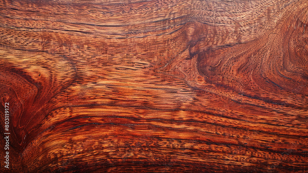 Naklejka premium Classic Splendor: Product Photography with Antique Merbau Wood Grain Background Texture and Varnished Finish Wood Textures