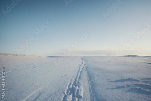 snow covered road