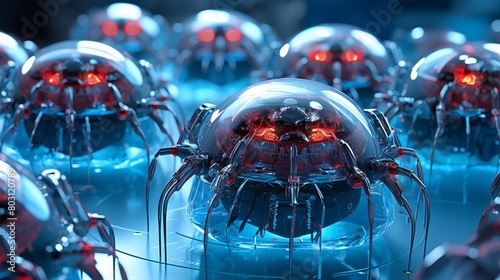 A swarm of microbots equipped with sensors and cameras, scouring the body for early signs of cancer and delivering targeted therapies directly to malignant cells. photo