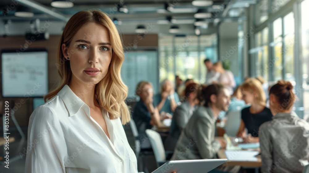 A Confident Businesswoman in Office A Confident Businesswoman in Office