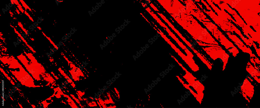 Vector red and black grunge background design, abstract black and red grunge background brush stroke for banner scratch and texture elements for design. Vector red and black grunge background design, abstract black and red grunge background brush stroke for banner scratch and texture elements for design.