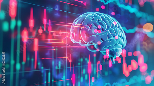 human brain artificial intelligence concept digital background © Maule