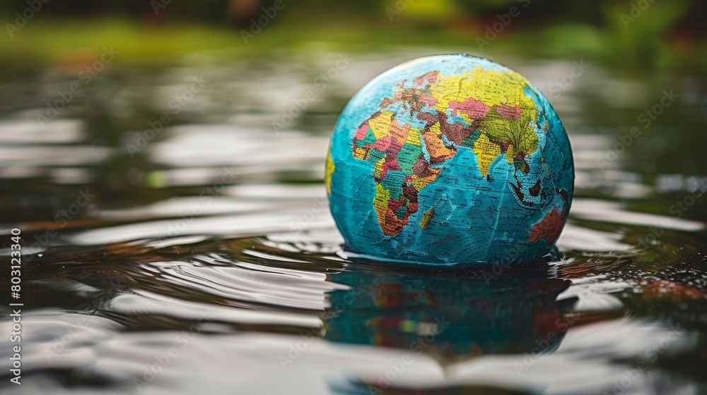 Saving water and world environmental protection concept. Eearth, globe, ecology, nature, planet concepts created by ai Saving water and world environmental protection concept. Eearth, globe, ecology, nature, planet concepts created by ai
