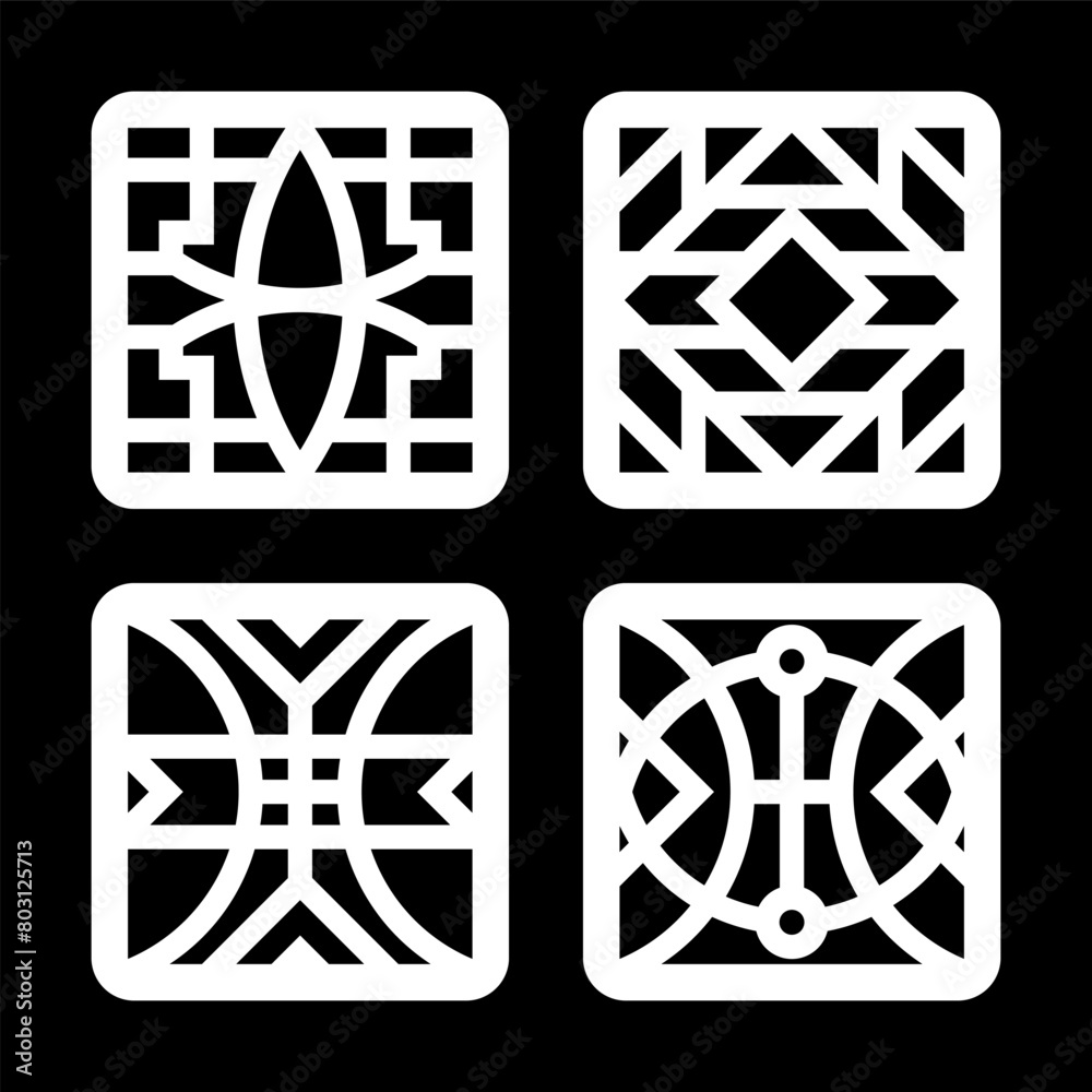 simple geometric pattern for decoration, background, panel, and CNC cutting simple geometric pattern for decoration, background, panel, and CNC cutting