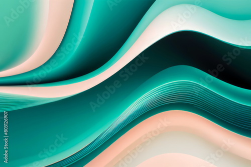 abstract blue wave seamless background