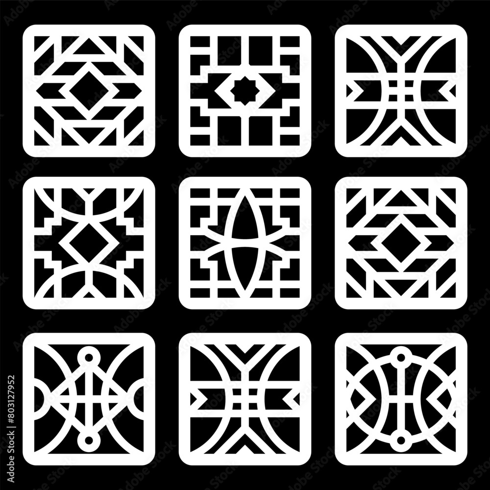 simple geometric pattern for decoration, background, panel, and CNC cutting simple geometric pattern for decoration, background, panel, and CNC cutting
