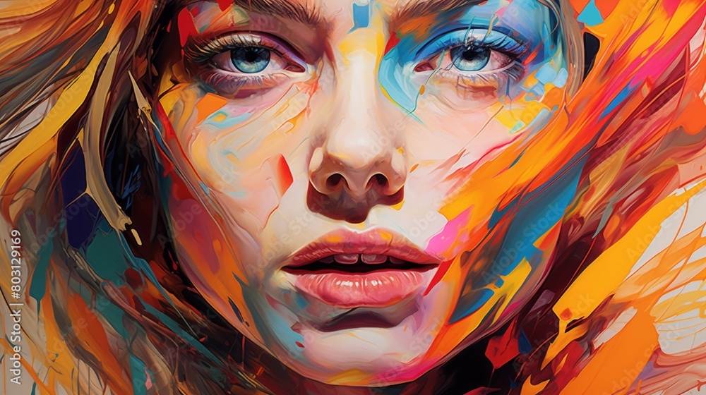 An AI masterpiece painted with the strokes of deep learning and expert systems, each brushstroke capturing the essence of intelligence in vibrant technicolor. 