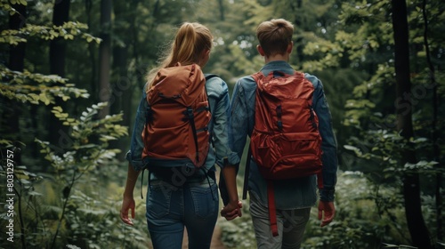 A Couple's Forest Hike Adventure