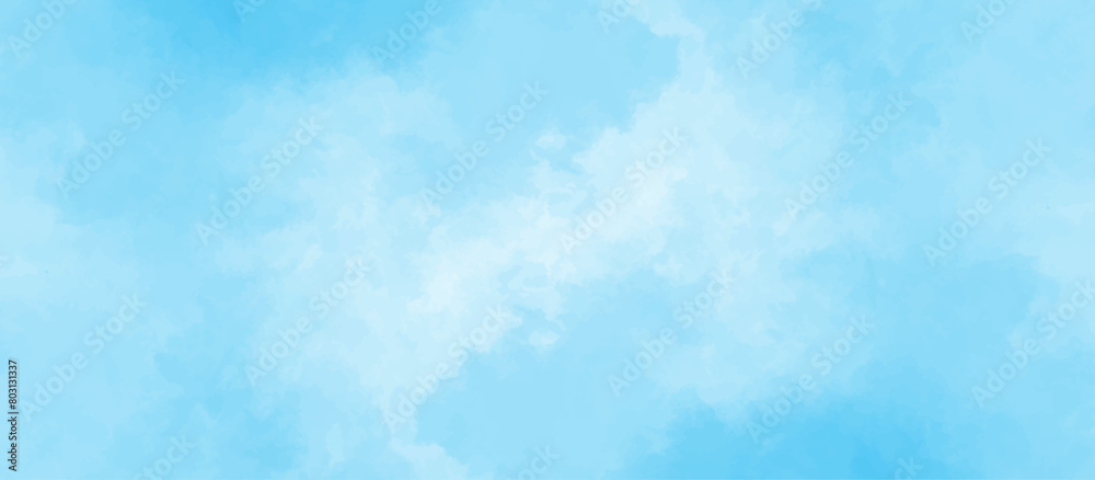 Blue sky with cloud .Beautiful blue sky with white clouds .bright cloud cover in the sun calm clear winter air background .gradient light white background.	