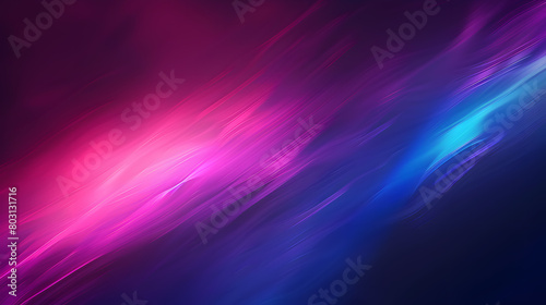 Dark purple pink blue color gradient background blurred neon color flow  grainy texture effect  futuristic banner design