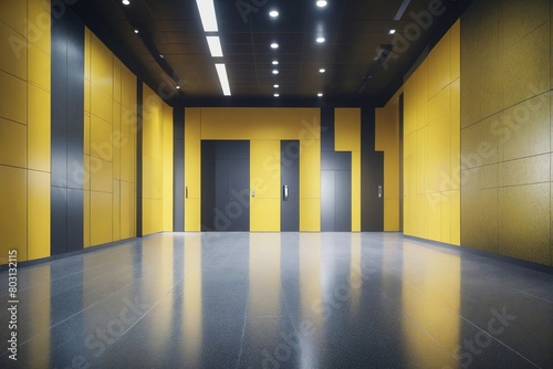 empty room with a wall