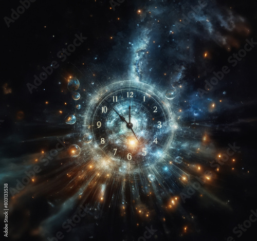 space-time concept illustration