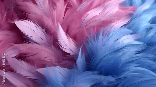 Digital pink and blue furry fabric pattern graphics poster background