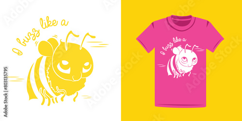 Canvastavla Buzzy bee vector tshirt design