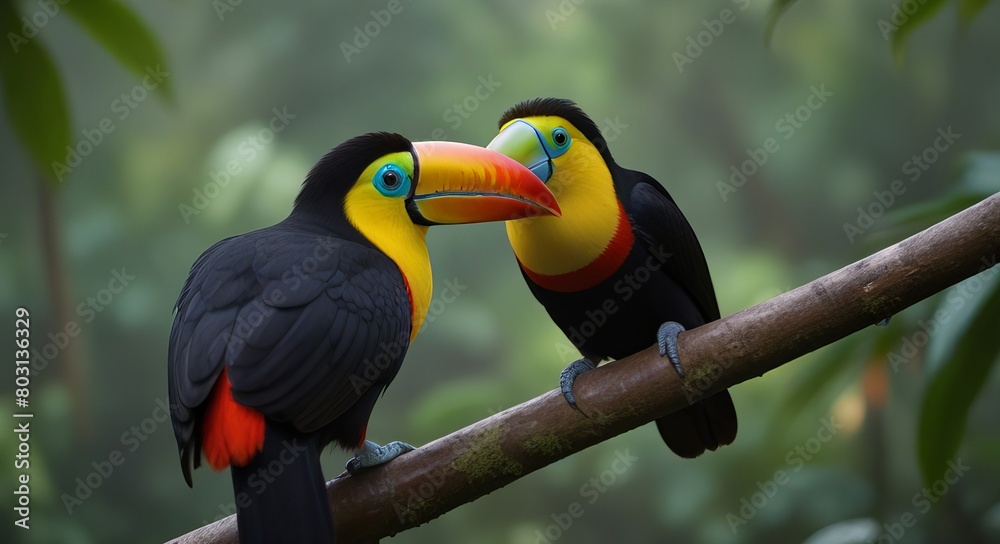 Obraz premium toucan on a branch