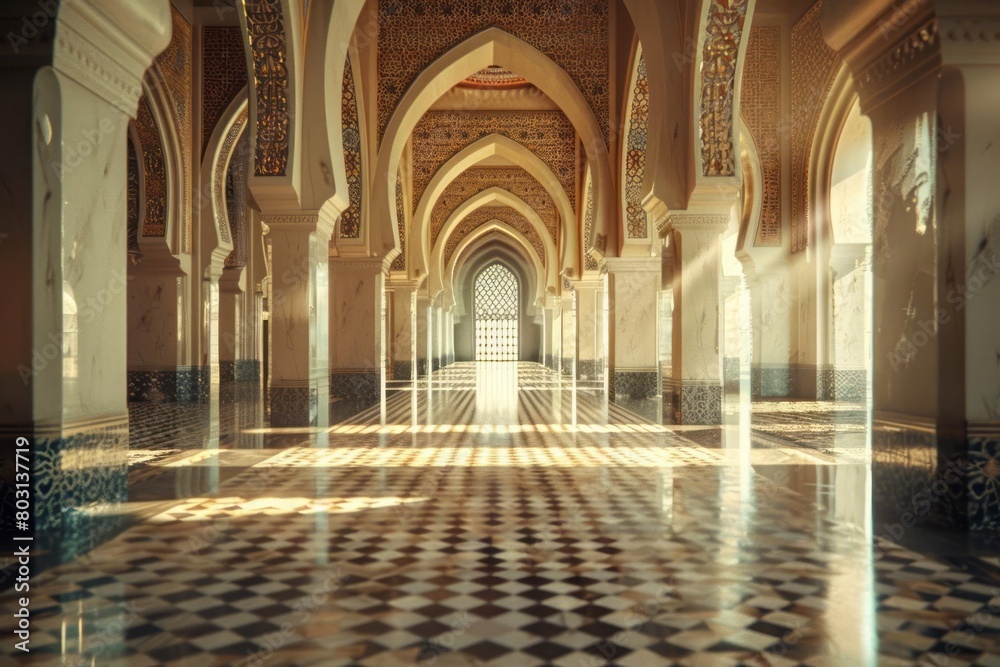 The calming influence of symmetrical patterns in Islamic architecture