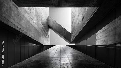 Black and White Architectural Photograph