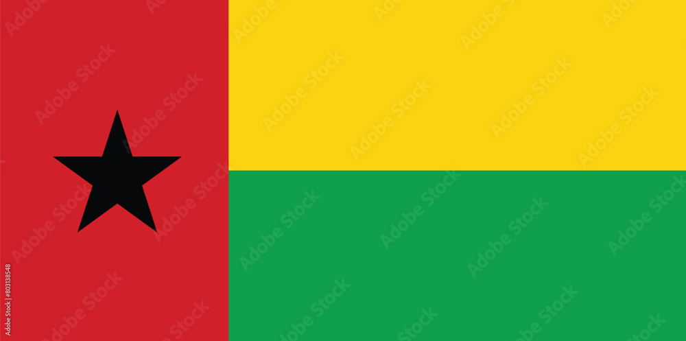 National Flag of Guinea Bissau, Guinea Bissau sign, Guinea Bissau Flag National Flag of Guinea Bissau, Guinea Bissau sign, Guinea Bissau Flag