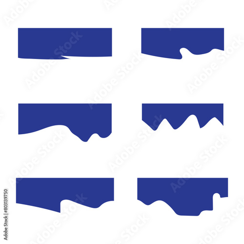 Free Download Set of separator headers, modern dividers shapes of the page web site - GFXLoad
