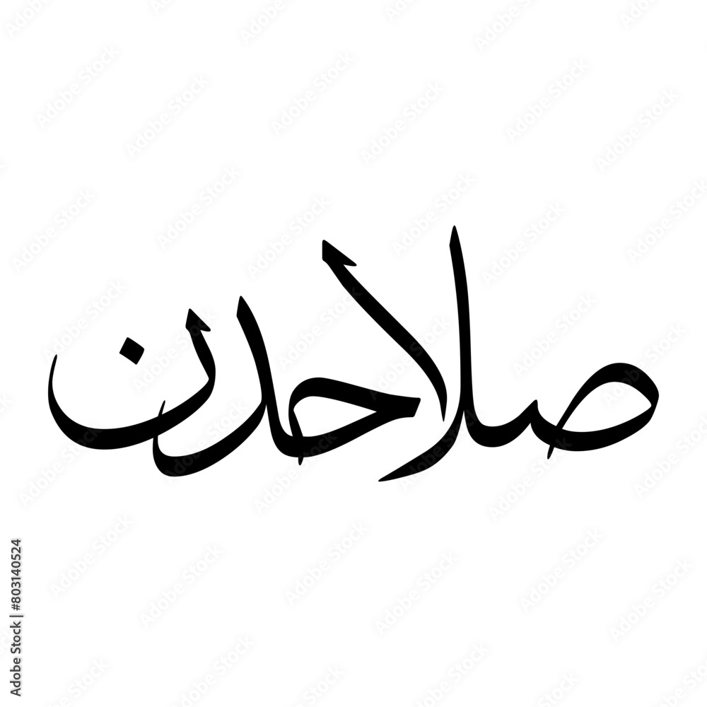 Salaahddinn Muslim Boy Name Sulus Font Arabic Calligraphy Salaahddinn Muslim Boy Name Sulus Font Arabic Calligraphy