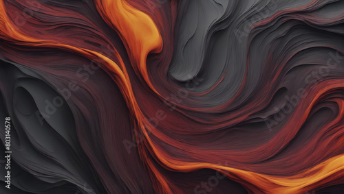 Visuals of liquid textures flowing and cascading like lava streams on a neutral backdrop, with color variants ranging from intense crimson to smoldering maroon and fiery amber ULTRA HD 8K photo