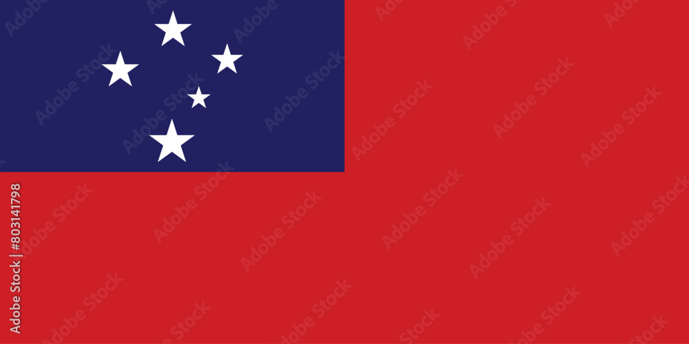 National Flag of Samoa, Samoa sign, Samoa Flag National Flag of Samoa, Samoa sign, Samoa Flag