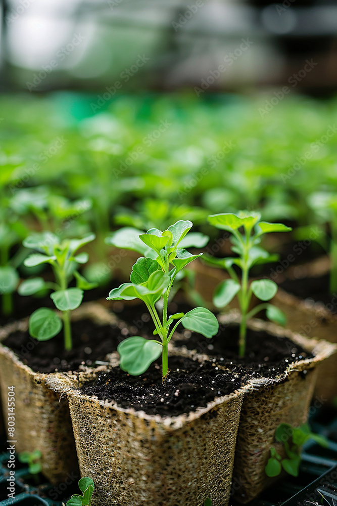 Rows of seedlings green growing in soil generated.AI Rows of seedlings green growing in soil generated.AI