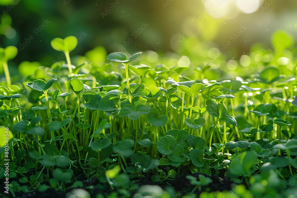 Rows of seedlings green growing in soil generated.AI Rows of seedlings green growing in soil generated.AI