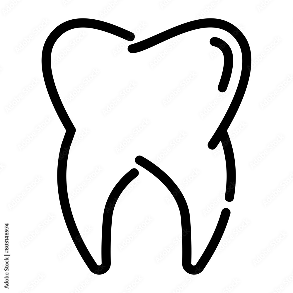 tooth outline icon