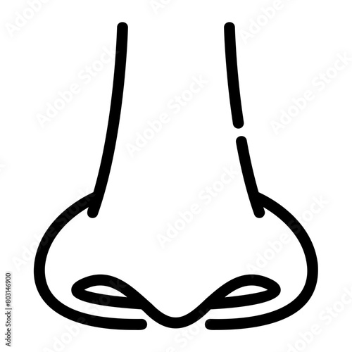 nose outline icon